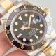 Noob Watch Factory Replica Rolex Submariner Gold and Silver Steel Black Dial Watch (2)_th.jpg